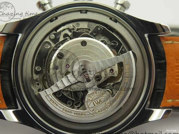 MIROTIME 0213 Portuguese Chrono SS ZF 1:1 Best Edition Gray Dial SS On Black Leather Strap A ZipUp 7215